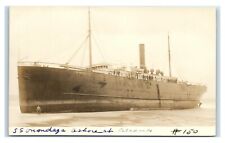 Postcard SS Onondaga washed ashore Orleans Beach, Mass RPPC U1 picture