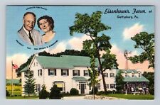 Gettysburg PA-Pennsylvania, Eisenhower Farm, Antique Souvenir Vintage Postcard picture