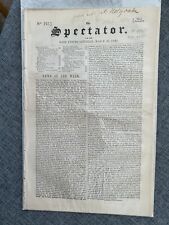 THE SPECTATOR 26 MAR 1842 CHIRK MURDER SHREWSBURY ORIGINAL NEWSPAPER picture