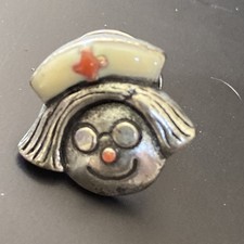 Vtg Nursing Happy Face Recognition Lapel Pin picture