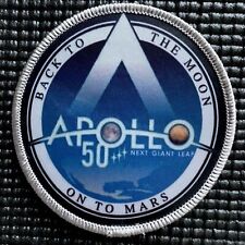 NASA APOLLO 50 - NEXT GIANT LEAP - ON TO MARS - AUTHENTIC SPACE PATCH - 3.5” picture