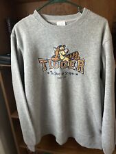 Vintage Disney Store Tigger Gray Fleece Sweatshirt Crewneck size M picture