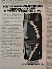 1970 Esquire Original Ad The TRIUMPH GT+6 Not Driving in a Straight Line picture