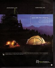 print ad advertisement Fashion Planet Outdoors Marmot swallow tent outdoor nooky picture
