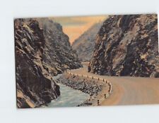 Postcard Picturesque Cliffs and Highway in Thompson Canon Colorado USA picture