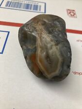 Lsa Agate Lake Superior Rough Eye Banded Blue Teardrop picture