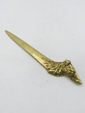 Brass Letter Opener Dog Collie Figural Virginia Metalcrafters picture