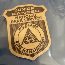 Wildland Fire Management National Park Service Junior Ranger Badge Fuel Heat O2 picture