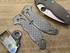 Brushed FRAG milled Zirconium scales for Spyderco MANIX 2 picture