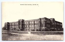 Postcard High School Sayre Pennsylvania Artvue picture