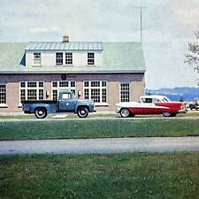 Vintage Chautauqua, NY Postcard New York State Fish Hatchery Old Cars Unposted picture