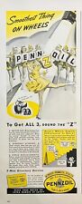 Rare 1950's Vintage Original Pennzoil Oil Car Automobile Advertisement AD WOW picture