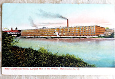 Manchester N.H. Industry Vintage RPPC Postcard New Manchester Mills #P1 picture