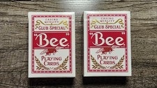 Theory11 Bee Titanium Stinger Playing Cards Set of 2 Red Decks, 1 Sealed, 1 Open picture