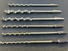 Mixed Lot of 6 Craftsman Auger Bits Hand Drill Vintage Tools picture