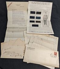 Spring 1912 Suits Ad J.S. Shields w/ Sample Swatches & Letter - Live Wire System picture