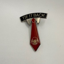 Vintage Wendys Tie It Back Enamel Pin Fast Food Employee Uniform Memorabilia picture