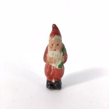 Vintage Miniature Santa Claus Figurine Snow Baby 2 5/8” Mini St Nicholas Japan picture