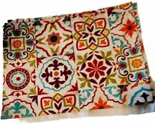 4 FIESTA-WARE PLACEMATS & NAPKINS REVERSIBLE INDOOR/OUTDOOR FLORAL H2O REPELLANT picture