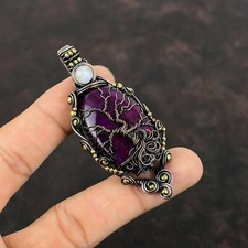 Labradorite Tree Of Life Purple Pendant- Made by Real Witches in North Carolina picture