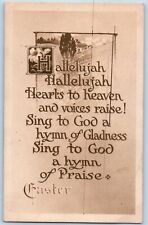Easter Postcard Sing To God A Hymn Of Praise c1910's Posted Antique picture