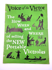 Vintage May 1928 Voice of the Victor How When Where of Selling Portable Victrola picture