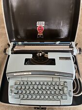 Vintage Smith Corona Coronet Super 12 Electric Typewriter With Hard Case Blue picture