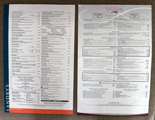 Vintage 2009 & 2012 Landrys Seafood Restaurant Menus Gulf Coast Dining picture
