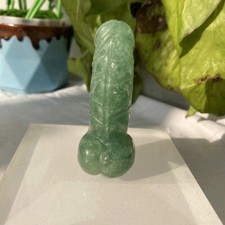 77g Aventurine Penis Dick Massage Yoni Wand Small Size Quartz Crystal Healing picture