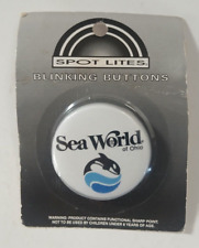 Sea World of Ohio Blinking Button - NEW NOS Vintage picture