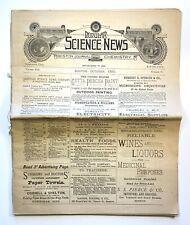 Popular Science News & Boston Journal Of Chemistry, Oct. 1885, Antique Newspaper picture