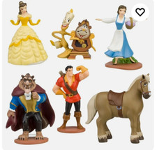 BEAUTY AND THE BEAST FIGURE SET-UNBRANDED- 6 PIECE-PVC-NEXT DAY picture