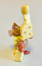 Vtg Walt Disney Cinderella Gus Mouse Carrying Cheese Stack Figurine Sri Lanka 3