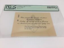 1989 PRESIDENT GEORGE BUSH INAUGURATION National Prayer Service Ticket PCGS picture