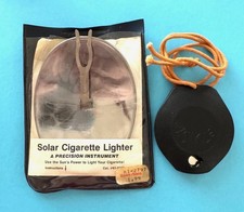 Vintage Sun Solar Power Cigarette Lighters Radio Shack A. Smile Hong Kong Unused picture