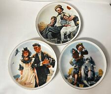 Set of 3 Plates Norman Rockwell 6.5