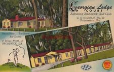 Postcard Georgian Lodge Court Brunswick GA Georgia picture