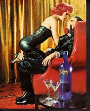 Vintage print advertisement Alcohol SKYY Vodka #12 The Chair Sexy Lovers ad 2000 picture