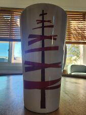 RARE 2014 Starbucks Holiday Christmas Tree Red & White Coffee Cup Tea Mug | 16oz picture