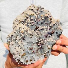 5.67LB Natural Rare Quartz Crystal Cluster & Pyrite Colorful Mineral Specimen picture