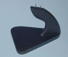 Executive Standard Desk Display Model Airplane Black Wood Metal SC Base Stand picture
