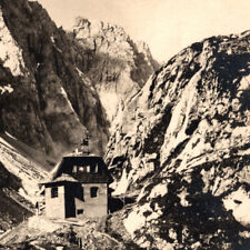 Vintage 1925 RPPC Lake Wolayersee Hut House Alpine Club Postcard picture