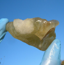 Libyan Desert Glass Meteorite Tektite impact specimen( 511 crt) Natural Hole picture