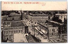 Joplin MO Street View Businesses Church Advertisement c.1910 Vintage Postcard picture