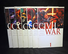 Marvel Comics Civil War #1-7 Complete Set Spider-Man Captain America Iron Man picture