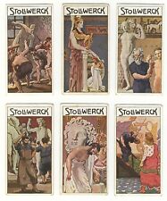 Stollwerck 1908 Group 413 Sculptors and Painters Set of 6 G-VG picture