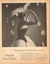 1954 Warner's Merry Widow Women Bra Girdle Hosiery Vintage Magazine Print Ad picture
