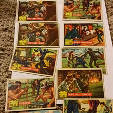 Topps 1956 Round Up Wild Bill Hickok Trading Card 10-Card Lot picture