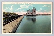 Louisville KY-Kentucky, Waterworks Reservoir, Antique, Vintage Souvenir Postcard picture