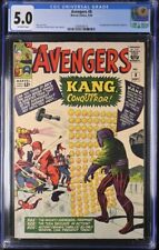 Avengers 8 CGC 5.0 1st App Kang the Conqueror Kirby Cover 1964 picture